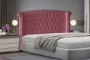 Ver imagem 2 de Cabeceira de Cama Box Malibu King 195 Cm Suede Rosa Bebê do Lar Móveis