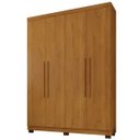 Ver imagem 1 de Guarda-roupa Solteiro 4 Portas 3 Gavetas Laila Cinamomo