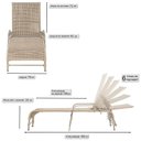 Ver imagem 3 de Espreguiçadeira Corda Náutica em Alumínio para Piscina Edícula Catar Bege