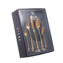 Ver imagem 2 de Faqueiro Viena Dourado 30 Peças de Aço Inox com Caixa Litografada Wolff