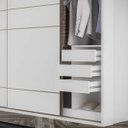 Ver imagem 6 de Guarda Roupa Solteiro Mdf 2 Portas Espelho 170 Cm Qualitá Belmax:branco