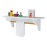 Prateleira Porta Fraldas Branca com Toalheiro Mdf Infantil - 2