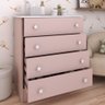 Cômoda Infantil Divertidamente 4 Gavetas Rosa - Panorama Móveis - 2