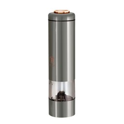 Moedor Elétrico Pimenta e Sal a Pilha Luz Led Berlinger Haus Utensílio Cozinha Temperos Trituração - 1