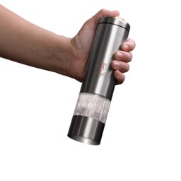 Moedor Elétrico Pimenta e Sal a Pilha Luz Led Berlinger Haus Utensílio Cozinha Temperos Trituração - 5
