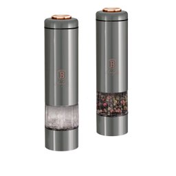 Moedor Elétrico Pimenta e Sal a Pilha Luz Led Berlinger Haus Utensílio Cozinha Temperos Trituração - 2