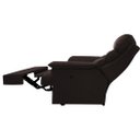 Ver imagem 3 de Poltrona Reclinável Elétrica Suede Marrom Escuro