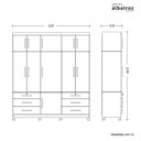 Ver imagem 4 de Guarda Roupa Triton Plus 11 Portas e 6 Gavetas - Cinamomo Off White - Albatroz