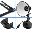 Ver mais imagens de Luminária Mesa E Bancada Escritorio Quarto Articulável Metal Grande Garra