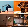 Luminária Mesa E Bancada Escritorio Quarto Articulável Metal Grande Garra - 2