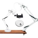 Ver imagem 5 de Luminária Mesa E Bancada Escritorio Quarto Articulável Metal Grande Garra