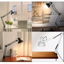 Ver imagem 3 de Luminária Mesa E Bancada Escritorio Quarto Articulável Metal Grande Garra