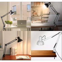 Luminária Mesa E Bancada Escritorio Quarto Articulável Metal Grande Garra - 3