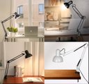 Ver imagem 3 de Luminária Mesa E Bancada Escritorio Quarto Articulável Metal Grande Garra