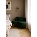 Ver imagem 2 de Sofá Decorativo Curvo Orgânico Living Veludo Verde - Montanaris Decor