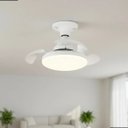 Ver imagem 1 de Ventilador de Teto Retrátil 120w Branco E27 Bivolt Silencioso com Luz Led 3 Cores, Controle Remoto e