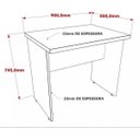 Ver imagem 2 de Mesa Para Computador Work 15 Mm Office 90 X 60 Cm C/ Gaveta