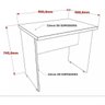 Mesa Para Computador Work 15 Mm Office 90 X 60 Cm C/ Gaveta - 2
