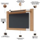 Ver imagem 3 de Painel para TV 70 pol Extensível 180cm Lara C04 Freijó Off White Matte - Lyam Decor