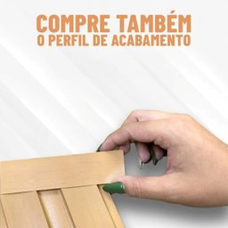 Painel Ripado Versátil 270x110cm: 01 Unid. (3m²) Polietileno - Talatto Painéis - Cinza - 7
