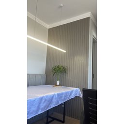 Painel Ripado Versátil 270x110cm: 01 Unid. (3m²) Polietileno - Talatto Painéis - Cinza - 5