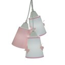 Ver imagem 3 de Lustre Pendente Luminária Teto Com Borboletas Rosa E Branco