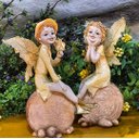 Ver mais imagens de Enfeite Decoração Casa Jardim Fada Fadinha Resina Apaixonada