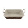 Cesta Retangular Le Chess em Papel com Alça Bege 26cm - 1