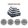 Base Box e Colchao Solteiro Pacific Firme Molas Ensacadas 1,88 X 0,88 X 0,74 Branco - Cinza - 3