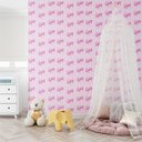 Ver imagem 2 de Papel de Parede Baby Temático Barbie Logotipo - 3,30x0,50m