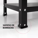 Ver imagem 5 de Estante / Armario de Aço 90cm 6 Bandejas Suporta 120kg:preto