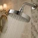 Ver imagem 2 de Chuveiro/ Ducha Abs 150mm Cromado com Braço em Aço Inox Big Obra