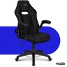 Cadeira Gamer Moob Force Giratória Braços Ajustáveis e Função Relax Preto - 9
