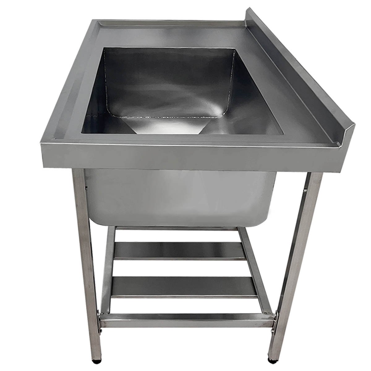 Pia Aço Inox Industrial 130x70x90 Cm Cuba Grande Cubão Direita Nortinox - 3