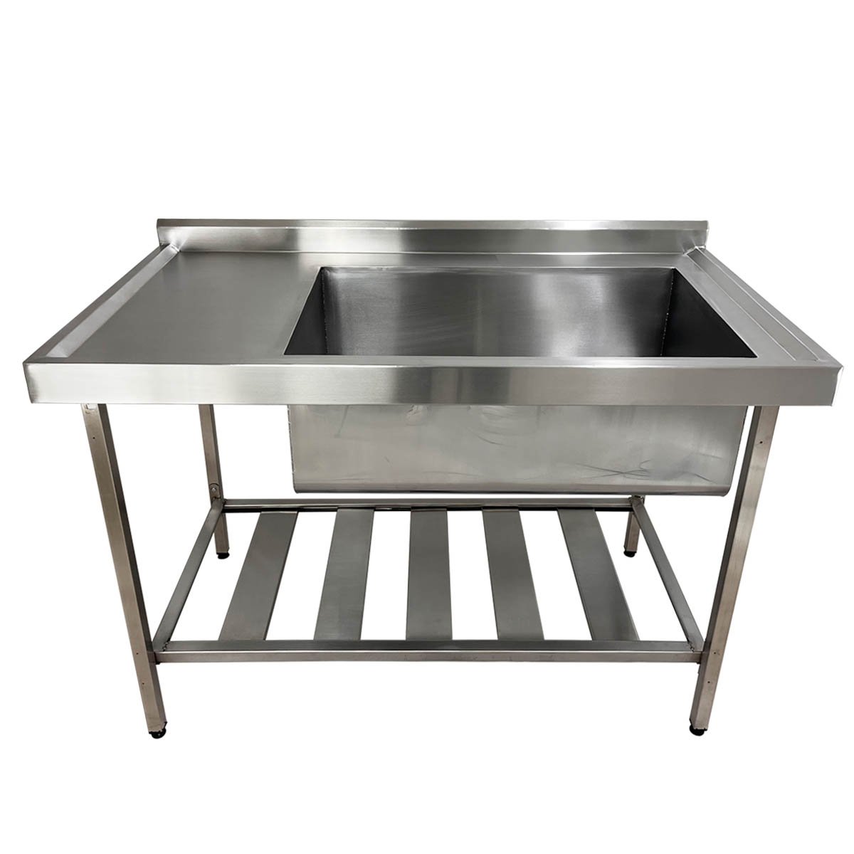 Pia Aço Inox Industrial 130x70x90 Cm Cuba Grande Cubão Direita Nortinox - 2