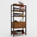 Ver imagem 5 de Closet Eloá 1 Porta 3 Prateleiras Pinho/Preto - Pnr Móveis