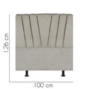 Ver imagem 3 de Cabeceira Estofada Bélgica 100cm Solteiro Para Cama Box Quarto Linho Bege - Gat Magazine