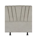 Ver imagem 2 de Cabeceira Estofada Bélgica 100cm Solteiro Para Cama Box Quarto Linho Bege - Gat Magazine