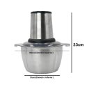 Ver imagem 7 de Triturador Alimentos Carne Legumes Elétrico 2l Aço Inox Profissional:110v