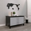 Ver imagem 1 de Mapoteca Mont 5 Gavetas 71,3cm x 120,4cm Aço Preto/Cinza
