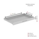 Ver imagem 7 de Mapoteca Mont 5 Gavetas 71,3cm x 120,4cm Aço Preto/Cinza