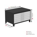 Ver imagem 3 de Mapoteca Mont 5 Gavetas 71,3cm x 120,4cm Aço Preto/Cinza
