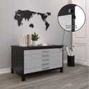 Ver mais imagens de Mapoteca Mont 5 Gavetas 71,3cm x 120,4cm Aço Preto/Cinza