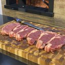 Ver imagem 5 de Tábua de Carne para Churrasco Madeira Invertida Teca - Stolf 44x29,5