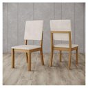 Ver imagem 5 de Cadeira para Mesa de Jantar Milla Kit 2 Peças Nature Linho - Henn