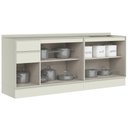 Ver imagem 3 de Gabinete p/ Pia Cozinha Henn Fineze 5 Portas 2 Gavetas 200cm Areia