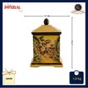 Ver imagem 3 de Potiche Caixa Decorativa Cerâmica Amarelo Macacos Laca Chinesa 21cm Columbus Gold