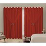 Cortina Blackout PVC 6,00m X 2,50m Com Voil Vermelho - 2