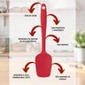 Espatula Colher Silicone Reforçada 21cm Hauskraft Utensilio - 5