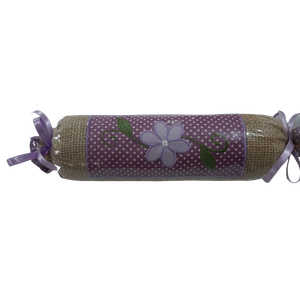 Peso porta flor roxa